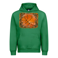 Emerald glitter leopard basketball background Urban Hoodie - RanaPortraitStore