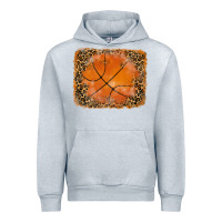 Heather Grey glitter leopard basketball background Urban Hoodie - RanaPortraitStore