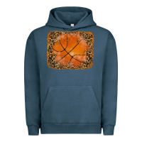 Pigment Midnight Navy glitter leopard basketball background Urban Hoodie - RanaPortraitStore