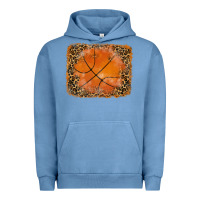 Pigment Pebble Blue glitter leopard basketball background Urban Hoodie - RanaPortraitStore