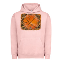 Pigment Salmon glitter leopard basketball background Urban Hoodie - RanaPortraitStore