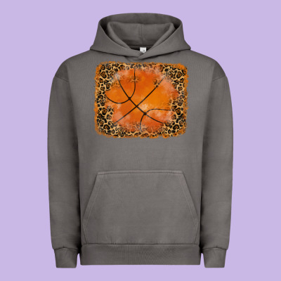 Glitter Leopard Basketball Background Urban Hoodie Designed By Ranaportraitstore