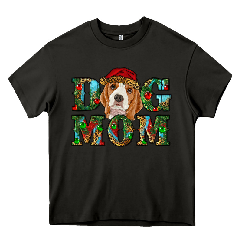Christmas Dog Mom Beagle Heavy Core Tee by RanaPortraitStore | Teevron