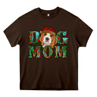 Chocolate Brown Christmas dog mom beagle Heavy Core Tee - RanaPortraitStore