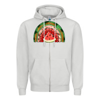 Watermelon Rainbow Zipper Hoodie | Teevron