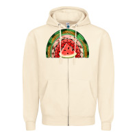 Sandshell watermelon rainbow Zipper Hoodie - Jasminsmagicworld