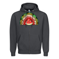 Smoke watermelon rainbow Zipper Hoodie - Jasminsmagicworld