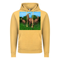 Vintage Mustard parasaurolophus Vintage Hoodie - Artiststas