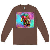 Chestnut Colorful Unicorn Horse Long Sleeve Tee - LillyAllenDesigns