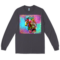 Smoke Colorful Unicorn Horse Long Sleeve Tee - LillyAllenDesigns