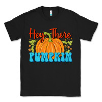 Black Hey There Pumpkin Classic Tee - FaDigitalArtStudio