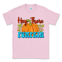 Bubblegum Pink Hey There Pumpkin Classic Tee - FaDigitalArtStudio