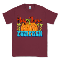 Burgundy Hey There Pumpkin Classic Tee - FaDigitalArtStudio