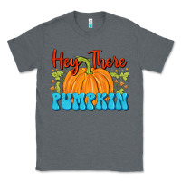 Charcoal Heather Hey There Pumpkin Classic Tee - FaDigitalArtStudio