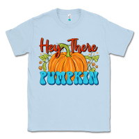 Dusty Blue Hey There Pumpkin Classic Tee - FaDigitalArtStudio
