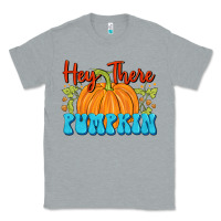 Heather Grey Hey There Pumpkin Classic Tee - FaDigitalArtStudio