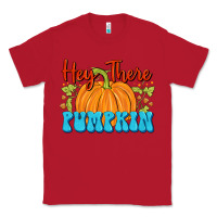 Red Hey There Pumpkin Classic Tee - FaDigitalArtStudio