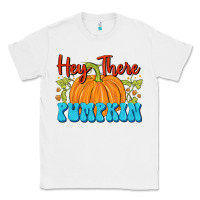 White Hey There Pumpkin Classic Tee - FaDigitalArtStudio