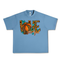 Pebble Blue Love Fall Y'all Urban Heavy Tee - CowhideDigitalArt