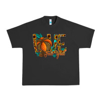Pigment Black Love Fall Y'all Urban Heavy Tee - CowhideDigitalArt
