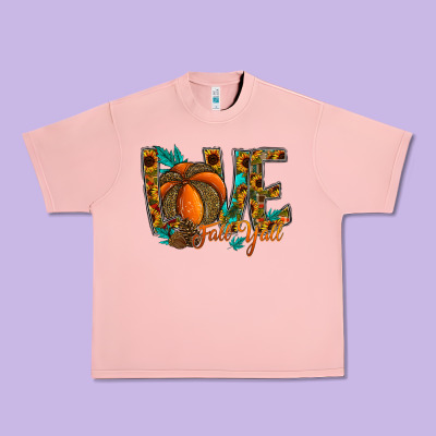 Love Fall Y'all Urban Heavy Tee Designed By Cowhidedigitalart