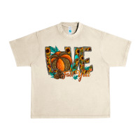 Sandshell Love Fall Y'all Urban Heavy Tee - CowhideDigitalArt