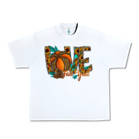 White Love Fall Y'all Urban Heavy Tee - CowhideDigitalArt