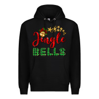 Black christmas jingle bells Premium Hoodie - BarkalooDesign
