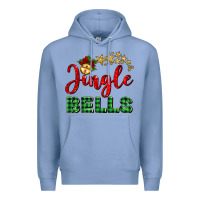 Colony Blue christmas jingle bells Premium Hoodie - BarkalooDesign