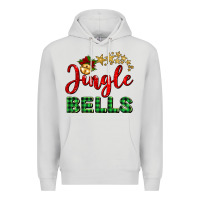 Dove Grey christmas jingle bells Premium Hoodie - BarkalooDesign