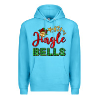 Ocean Blue christmas jingle bells Premium Hoodie - BarkalooDesign