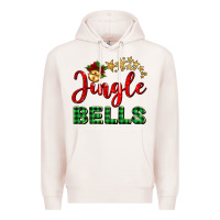 Pale Pink christmas jingle bells Premium Hoodie - BarkalooDesign