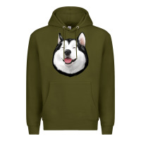 Army Green Husky Premium Hoodie - Jasminsmagicworld