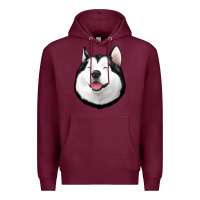 Burgundy Husky Premium Hoodie - Jasminsmagicworld