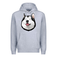 Heather Grey Husky Premium Hoodie - Jasminsmagicworld