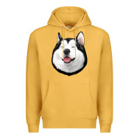 Mustard Husky Premium Hoodie - Jasminsmagicworld