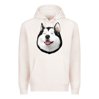 Pale Pink Husky Premium Hoodie - Jasminsmagicworld