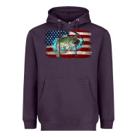 Plum American Flag Fish Heavyweight Hoodie - Jasminsmagicworld