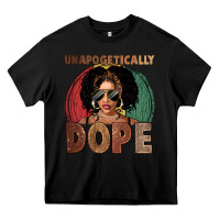 Black Unapologetically dope Heavy Core Tee - FaDigitalArtStudio