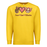 Lemon Peace Love Chihuahua Premium Sweatshirt - Jasminsmagicworld