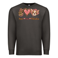 Smoke Peace Love Chihuahua Premium Sweatshirt - Jasminsmagicworld