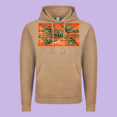 Dinosaur Brontosaurus Sippy Cup Vintage Hoodie Designed By Artiststas