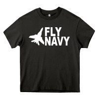 Asphalt fly navy Heavy Core Tee - DesigneFamous