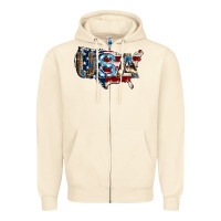 Sandshell usa american flag background Zipper Hoodie - Jasminsmagicworld