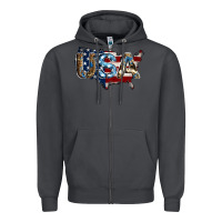 Smoke usa american flag background Zipper Hoodie - Jasminsmagicworld