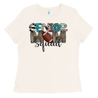 Senior Mom Squad Football Design Ladies Tee | Teevron