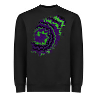 Black tie dye patch Heavyweight Sweatshirt - RanaPortraitStore