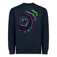 Navy tie dye patch Heavyweight Sweatshirt - RanaPortraitStore