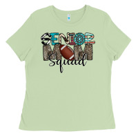 Matcha senior mom squad football design Ladies Tee - CowhideDigitalArt