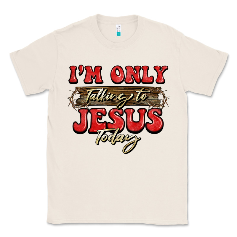 I'm Only Talking To Jesus Today Christmas Classic Tee by BarkalooDesign | Teevron